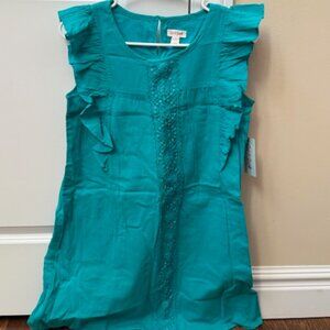 Cat & Jack Turquoise Gem Dress (Size XL 14/16)